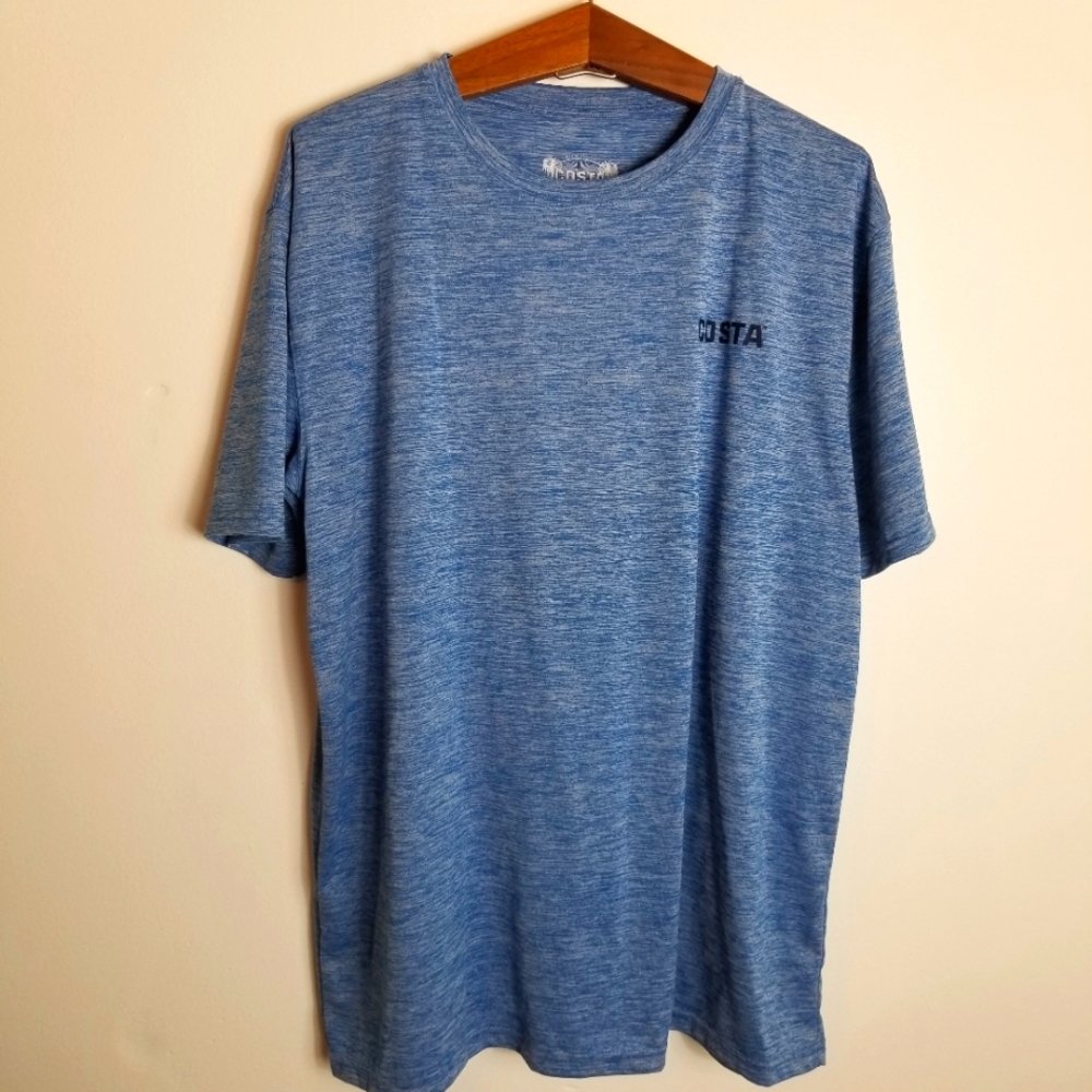 Costa Crewneck Polyester Short Sleeve Shirt